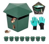 KUWUNG Piège à Limace, Lot de 8 Kit Anti Limace, Piège Anti Limaces et Escargots Réutilisable pour Jardin 8 Pièges avec Gants pour Protéger Les Plantes