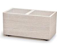 Květináč Prosperplast MADERA CASE eco wood 57,7 cm bílý eco