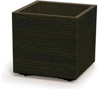 Květináč Prosperplast MADERA SQUARE eco wood 38,5 cm kávový