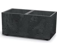 Květináč Prosperplast SIERRA CASE beton effect 77 cm černý beton
