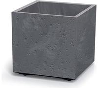 Květináč Prosperplast SIERRA SQUARE beton effect 38,5 cm šedý