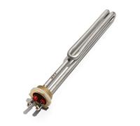 KVKITKLW Tube de rehausseur d'élément Chauffant électrique en Acier Inoxydable, for chaudière à Eau, 1 "/DN25/32mm, AC110V/20V/380V, 1/2/3/4/6KW(Gold,380V_3KW230L DN25 201SS)
