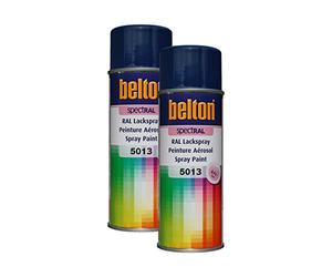 Kwasny 324 084 Belton Spectral Lot de 2 peintures en spray de 400 ml Couleur : RAL 5013 (bleu cobalt brillant)