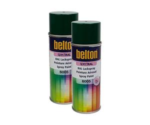 Kwasny 324 100 Belton Spectral Lot de 2 peintures en spray RAL 6005 vert mousse brillant 400 ml