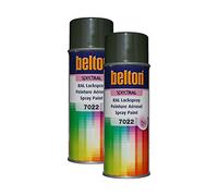 Kwasny 324 143 Belton Spectral Lot de 2 peintures en spray de 400 ml Couleur : RAL 7022 (gris brun brillant)