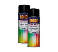 Kwasny Belton Spectral 324 187 Lot de 2 peintures en spray RAL 9005 Noir profond brillant 400 ml