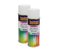 KWASNY BELTON SPECTRAL Lot de 2 vaporisateurs de peinture RAL 9010 Blanc pur brillant 400 ml