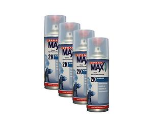 Kwasny SprayMax 2K 680 061 Lot de 4 bombes aérosols de vernis bi-composant incolore Finition brillante