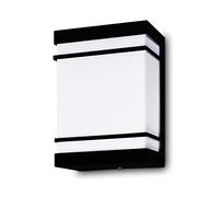 Kwazar Luminaire Applique murale extérieure Lampe d'entrée E27 Lampes murales extérieures IP44 Lampe murale extérieure pour extérieur Noir Applique murale TOKIO