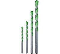 kwb 052800 acier 40CR Foret spécial granite 4 pièces 5 mm, 6 mm, 8 mm, 10 mm tige cylindrique 1 set