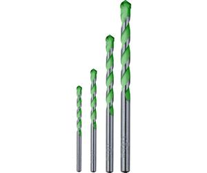 kwb 052800 acier 40CR Foret spécial granite 4 pièces 5 mm, 6 mm, 8 mm, 10 mm tige cylindrique 1 set