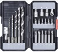 kwb 108805 22 pièces Assortiment de forets et d'embouts métal 3 mm, 4 mm, 5 mm, 6 mm, 8 mm