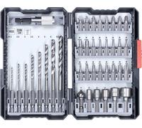 kwb 108910 39 pièces Assortiment de forets et d'embouts métal 2 mm, 2.5 mm, 3 mm, 3.5 mm, 4 mm, 5 mm, 6 mm, 6.5 mm