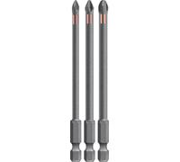 kwb 3 bits 100 mm PH Set torsion 123040 (TQ 60 en acier, de torsion, ISO 1173, lecteur C6.3), L