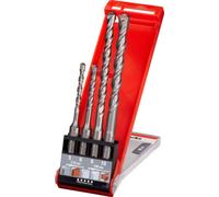 kwb 240400 acier 40CR Foret pour marteau-perforateur 4 pièces 5 mm, 6 mm, 8 mm, 10 mm Longueur totale 110 mm SDS-Plus 1 set