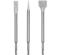 kwb 247190 Jeu de burins 3 pièces Longueur totale 250 mm SDS-Plus 1 set