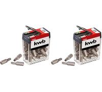 kwb 25 x embouts T25 boîte distributrice (25 mm, C 6.3, ISO 1173, lot avantageux), 1 V, pièce (Lot de 2)