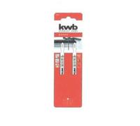 kwb 2x Lames de scie sauteuse pour le métal, mi-longues (pour l'aluminium, les métaux non ferreux, la tôle)