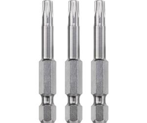kwb 3 x bits 50 mm TORX 20 Industrial Steel 121320 (TQ en acier 60, ISO 1173, le lecteur C 6.3)