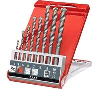 kwb 39800 acier thermo-traité Jeu de forets spiralés pour pierre 8 pièces 3 mm, 4 mm, 5 mm, 6 mm, 7 mm, 8 mm, 9 mm, 10 mm tige cylindrique 8 pc(s)
