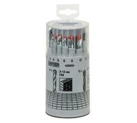 Kwb 429690 Kraftixx Lot de 18 mèches pour perceuse avec embout rond HSS HM