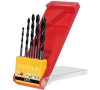 KWB Jeu de forets pour le bois 513900 - 3, 4, 5, 6, 8 mm - 5 pièces
