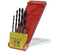 KWB Jeu de forets pour le bois 513900 - 3, 4, 5, 6, 8 mm - 5 pièces