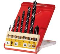 kwb 514200 Jeu de forets pour le bois 3 mm, 4 mm, 5 mm, 6 mm, 8 mm, 10 mm 7 pc(s)