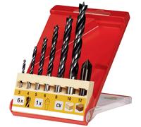 kwb 514200 Jeu de forets pour le bois 3 mm, 4 mm, 5 mm, 6 mm, 8 mm, 10 mm 7 pc(s)