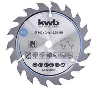 kwb Lame de scie circulaire 140 x 12,75 mm - Coupe rapide pour bois tendre et dur, panneaux lattés et panneaux d'agglomérés