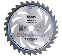 KWB Lame de scie circulaire au carbure 586654 — 190 x 20 x 1,3 mm, 30 dents — 1 pc(s)