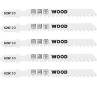 kwb 5x Lames de scie sauteuse pour stratifié (pour stratifié, bois dur, bi-métal)