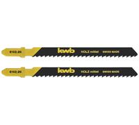 kwb 610220 Lames de scie sauteuse, travail du bois, dent spéciale, HCS, 2 x moyens 2 pc(s)