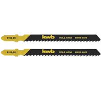 kwb 610220 Lames de scie sauteuse, travail du bois, dent spéciale, HCS, 2 x moyens 2 pc(s)