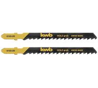 kwb 610320 Lames de scie sauteuse, travail du bois, dent spéciale, HCS, 2 x grossières 2 pc(s)