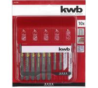 KWB Lot de lames de scie sauteuse 617230 – tige S-30, pour métaux non ferreux et bois, 10 pièces