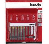 KWB Lot de lames de scie sauteuse 617230 – tige S-30, pour métaux non ferreux et bois, 10 pièces