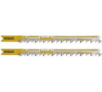 kwb 620230 Lames de scie sauteuse, travail du bois, HCS, tige universelle, 2 x taille moyenne 2 pc(s)
