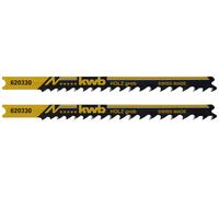 kwb 620330 Lames de scie sauteuse, travail du bois, HCS, tige universelle, 2 x grossières 2 pc(s)