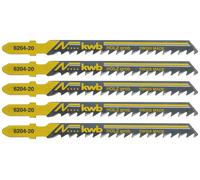 kwb 620425 Lames de scie sauteuse, travail du bois, HCS 5 pc(s)