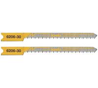 kwb 620630 Lames de scie sauteuse, travail du bois, HCS, tige universelle, 2 x courbes 2 pc(s)