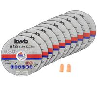 kwb 712022 Jeu de disque à tronçonner 125 mm 10 pc(s) métal