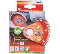 KWB Disque à tronçonner diamanté 724540 – 125 mm – Béton, Granit, Marbre – 1 pc