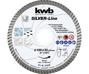 kwb 727570 Disque à tronçonner diamanté Diamètre 125 mm Ø de perçage 22.23 mm 1 pc(s)