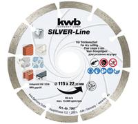 kwb 796170 Disque à tronçonner diamanté Diamètre 115 mm Ø de perçage 22.23 mm Tuile, Béton 1 pc(s)