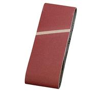 kwb Bandes abrasives 100x560 mm en corindon supérieur de granulométrie 60, encollage spécial et toile de coton flexible pour le ponçage grossier du bois et du métal