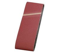 kwb Bandes abrasives 100x610 mm en corindon supérieur de granulométrie 120, encollage spécial et toile de coton flexible pour le ponçage moyennement fin du bois et du métal