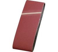 kwb Bandes abrasives 105x620 mm en corindon supérieur de granulométrie 40, encollage spécial et toile de coton flexible pour le ponçage grossier du bois et du métal
