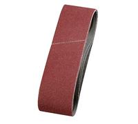 kwb Bandes abrasives 40x303 mm en corindon supérieur de grain 100, encollage spécial et toile de coton flexible pour le ponçage grossier du bois et du métal