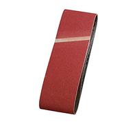 kwb Bandes abrasives 75x510 mm en corindon supérieur avec grain 150, encollage spécial et toile de coton flexible pour le ponçage moyennement fin du bois et du métal